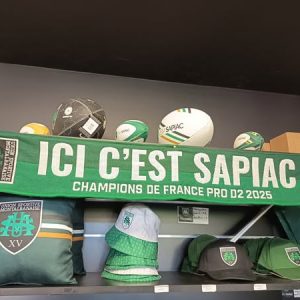 Sweat à Capuche Humour Rugby Montauban « Ici C’est Sapiac » – Coupe Classique, 241 G, Pour Fans Et Supporters
