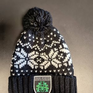 BONNET SNOW POMPON NOIR ET BLANC